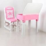 Sumoware study table pink color with chair 2 6 year old kids Plastic Study Table