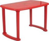 Supreme Arjun Dining Table, Red Plastic 4 Seater Dining Table