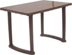 Supreme Atlanta Dining Table, Globus Brown Plastic 4 Seater Dining Table