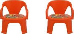 Supreme Ben Kids Set Of 2 Chairs, Orange PP Moulded Chair