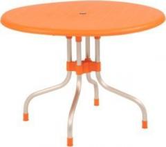 Supreme Cherry Dining Table, Orange Plastic 4 Seater Dining Table