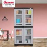 Supreme Furniture FUSION 02 FG CHARCOALGREY/SKYGREY Plastic Cupboard