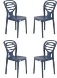 Supreme Oak Armless Plastic Chair For Home, Office And Dining Table Plastic Dining Chair