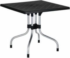 Supreme Olive Plastic Dining Table for Dining Room Garden Cafe Restaurent Plastic 4 Seater Dining Table