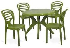 Supreme Pvt Ltd Plastic 4 Seater Dining Set