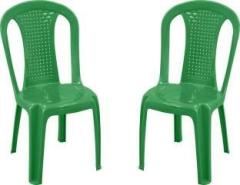 Swagath Furniture Chair For Cafe/Home/Office Set Of 2 Indoor/Outdoor Plastic Dining Chair