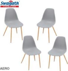 Swagath Furniture Chair For Cafe/Home/Office Set Of 4 Indoor/Outdoor Plastic Dining Chair