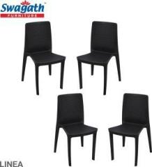 Swagath Furniture Linea Chair For Cafe/Home/Office Set Of 4 Indoor/Outdoor Plastic Dining Chair