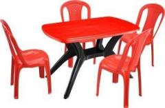 Swagath Furniture Plastic 4 Seater Dining Set