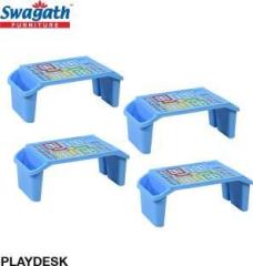 Swagath Furniture Playdesk for& Study Table Pack of 4 Plastic Activity Table