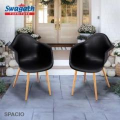 Swagath Furniture SPACIO Chair For Cafe/Home/Office Can Be Used For Indoor/Outdoor Plastic Dining Chair