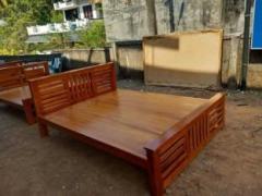 Sweet Dreams Kerala Mahogany Wood Cot Solid Wood Queen Bed