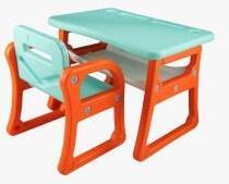 Swingish Foldable Study Desk for Kids Play Table and Chair Set with Storage Rack Desk Plastic Study Table