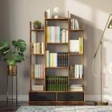 Tanwar Handicraft Solid Wood Semi Open Book Shelf