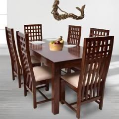 Taskwood Furniture Solid Sheesham Wood 6 Seater Dining Set For Dining Room / Restaurant. Solid Wood 6 Seater Dining Set