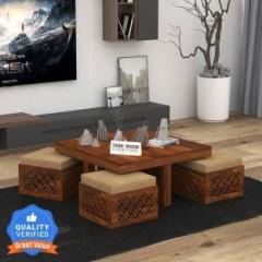 Taskwood Furniture Solid Sheesham Wood Coffee Table For Living Room/ Hotel | Solid Wood Coffee Table