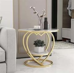 Taxozy Heart Shape Coffee Tea End Table Nightstands for Sofa Couch Bed Metal Side Table