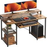 Tekavo Multipurpose Computer Desk Office Table With Keyboard Tray 120x60x87 Cm Engineered Wood Computer Desk