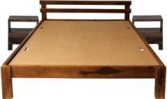 Tezerac Solid Wood Queen Bed