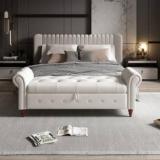 Tfs Luxurious Bench settee Sofa with Storage Box for Bedroom/Living room/Office Fabric 3 Seater Sofa