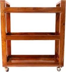 The Old Cabinet The Old Cabinet Solid Wood Trolley Perfect For Home/ Restaurant/ Bar Solid Wood Bar Trolley