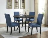 The Porto Multi Use Set Of Six Fabric Dining/ Study/ Office Chairs With Nail Head Trim| Engineered Wood Dining Chair