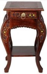 Therajasthaniart Solid Wood End Table