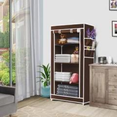 Thos 4 Shelves Carbon Steel Collapsible Wardrobe