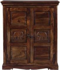 Timber Trail Qukina Solid Wood Bar Cabinet