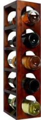 Timberly Bar Cabinet | Wine Rack with 5 Bottle Stacking Capacity for Home Solid Wood Bar Cabinet