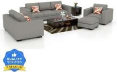 Torque Mendoza 6 Seater Sofa Set for Living Room with Ottoman Fabric 3 + 2 + 1 Sofa Set