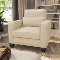 Torque Moscow 1 Seater Fabric Sofa For Living Room Beige Fabric 1 Seater Sofa