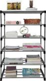 Turbomax 6 Layer Book Shelf for Home Library Multipurpose Storage Organizer Rack Stand Metal Open Book Shelf