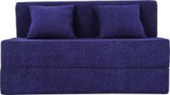 Uberlyfe Sofa Cum Bed Moshi Fabric Washable Cover with 2 Cushions for Guests Double Sofa Bed