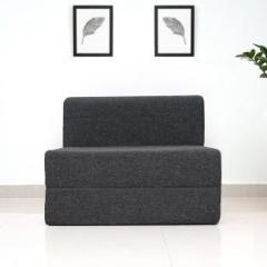 Uberlyfe Sofa Cum Bed Perfect for Guests Fabric Washable Cover Dark Grey| 3' X 6' Feet SCB 001731 BK Single Sofa Bed