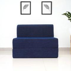 Uberlyfe Sofa Cum Bed Perfect for Guests Fabric Washable Cover Dotted blue 3 6 |SCB 001731 DOT BL Single Sofa Bed