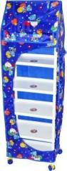 Unearth Baby 6 Shelve Unbreakable Material Carbon Steel Collapsible Wardrobe