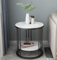 Unique Arts Shoppee Unique Arts Shoppee End Table with Wooden top, Sofa Side Table for Small Spaces Metal Corner Table