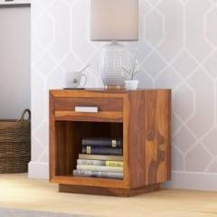 Unitek Furniture Contemporary End Table; Bed Side Table Solid Wood Bedside Table