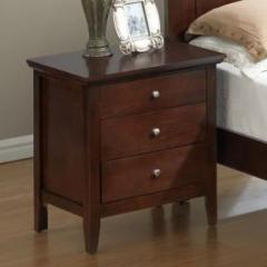 Unitek Furniture Louis Night Stand Table, Bed Room Table Solid Wood End Table