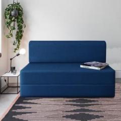 Urban Furnishing One Seater Sofa Cum Bed Perfect for Guests Jute Fabric Washable Cover 3x6 Single Sofa Bed