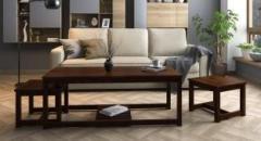 Urban Ladder Hevea Nested Solid Wood Coffee Table