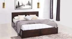 Urban Ladder Rille Solid Wood Queen Bed With Storage