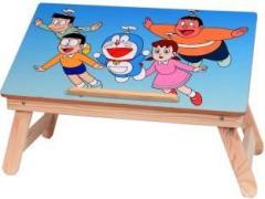 Vencho Blue Doremon Cartoon Character Table Solid Wood Study Table