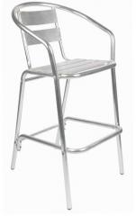 Ventura Bar Chair in Silver Colour