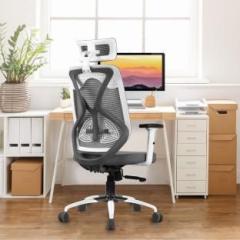 Vergo Transform High Back Ergonomic Home Office Chair | Headrest, 2D Armrest, Lumbar | Mesh Office Executive Chair