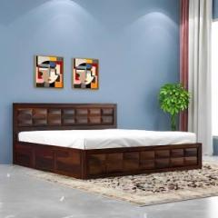 Vinod Furniture Solid Sheesham Wood Queen Size Bed With Storage For Bedroom/ Kids Room | Solid Wood Queen Box Bed