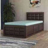 Vinod Furniture Solid Sheesham Wood Singe Bed With Storage And Without Mattress For Bedroom. Solid Wood Single Box Bed