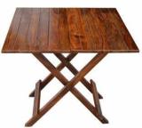 Vinod Furniture Solid Sheesham Wood Square Shape Folding Coffee Table For Living Room/ Garden| Solid Wood Coffee Table