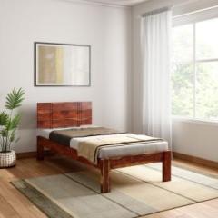 Vintej Home Sheesham Jodhpur Furniture Solid Wood Single Bed